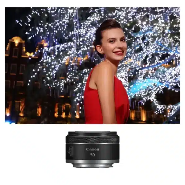 Lente Canon RF 50mm f/1.8 STM para retratos y uso diario