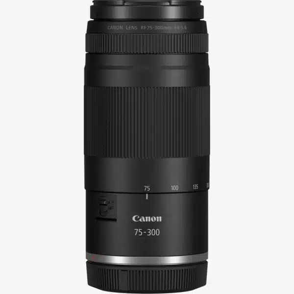 Lente teleobjetivo Canon RF 75-300mm f/4-5.6 para fotografía deportiva y de naturaleza