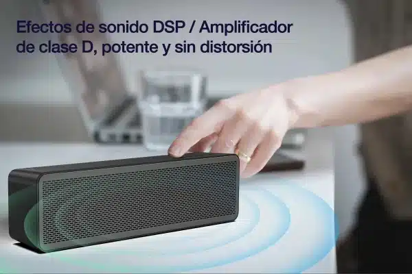 BOCINA INALAMBRICA 1HORA BLUETOOTH NEGRA - Imagen 5