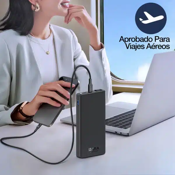 BATERIA POWERBANK 1HORA NEGRA GAR264 100 - Imagen 7