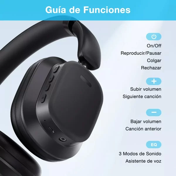 AUDIFONOS INALAMBRICOS 1HORA NEGRO AUT250 - Imagen 4
